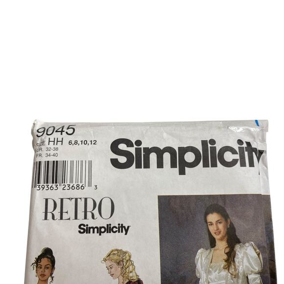 Simplicity Pattern 9045 6 8 10 12 Dress Jacket Costume Regency Bridgerton UNCUT - Picture 5 of 15